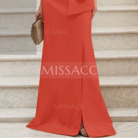 Missacc Off-Shoulder Papaya Evening Gown β New with Tags, Size 6 - Picture 2 of 7